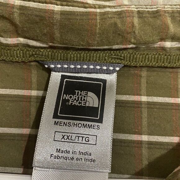 The North Face Men’s Green Stripes Multi Button Down Shirt Size-XXL/TTG - Picture 4 of 8